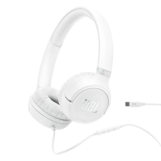 JBL Tune 530C Wired Headphones - White | JBLT530CWHT