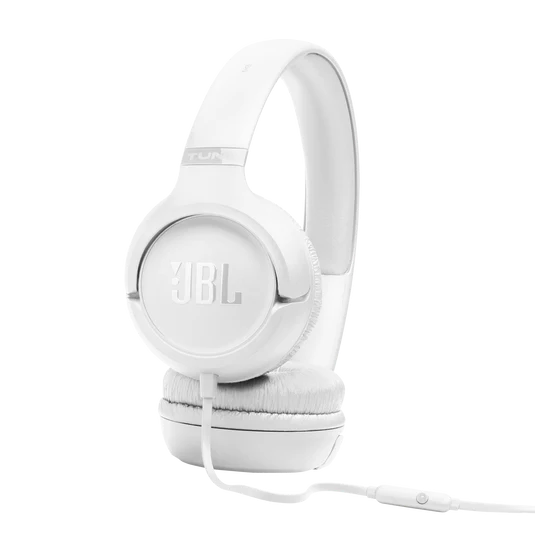 JBL Tune 530 Wired Headphones - White | JBLT530WHT