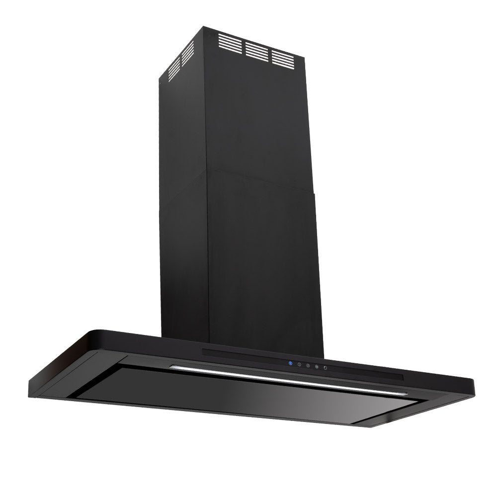 Luxair LINEA Premium 110cm Slimline Cooker Hood - Black | LA-110-LINEA-BLK