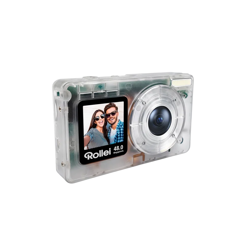 Rollei Compactline Pocket 48MP 4K Digital Camera - Transparent Clear | 12096