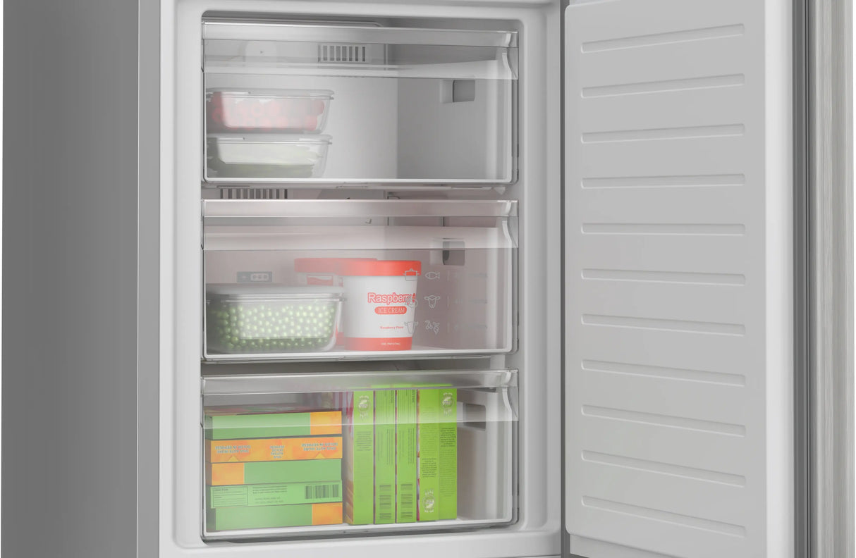 Bosch Series 4 Freestanding Fridge Freezer - Stainless Steel | KGN392LDFG