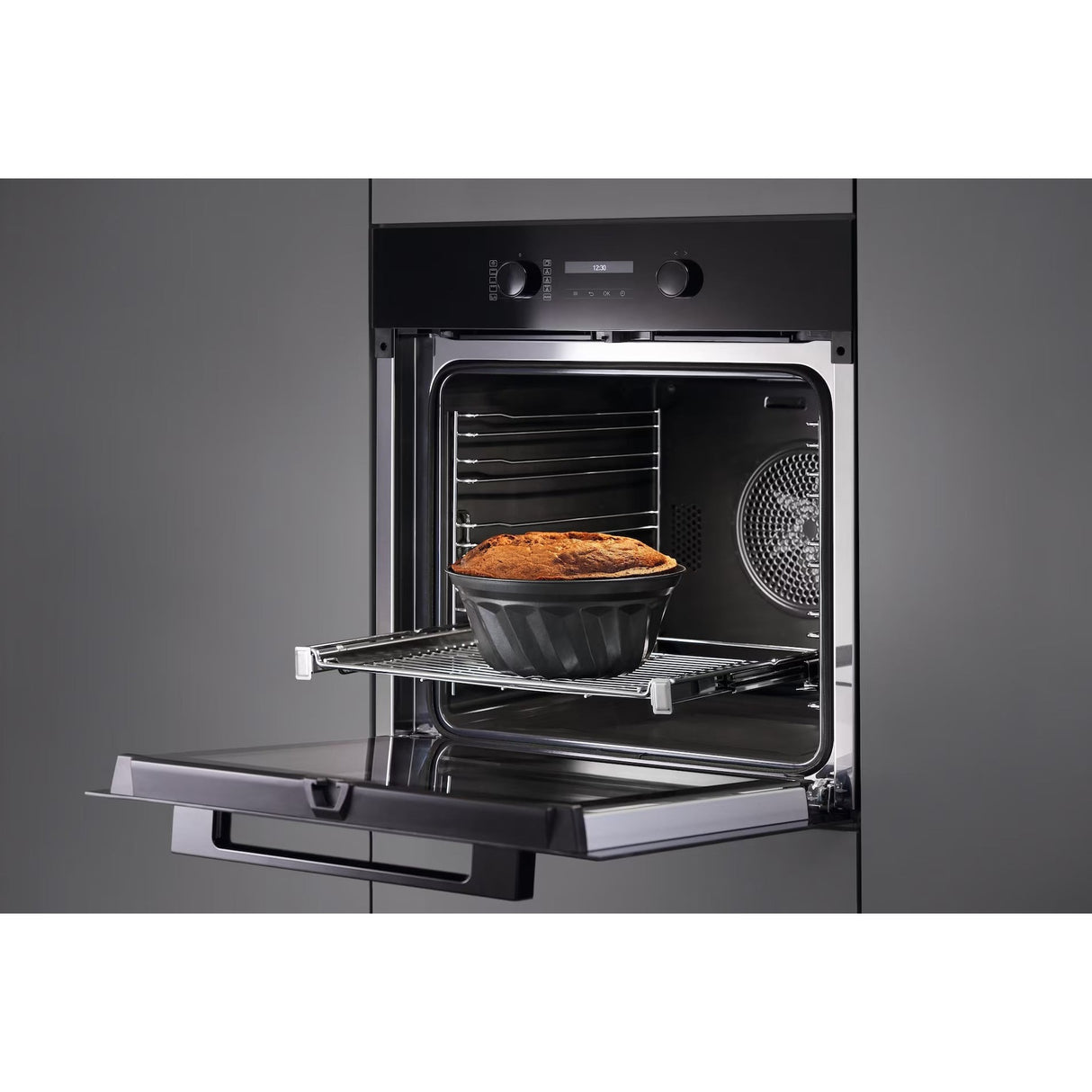Miele PureLine Single Oven Black & S/Steel H 2861 B 12143950