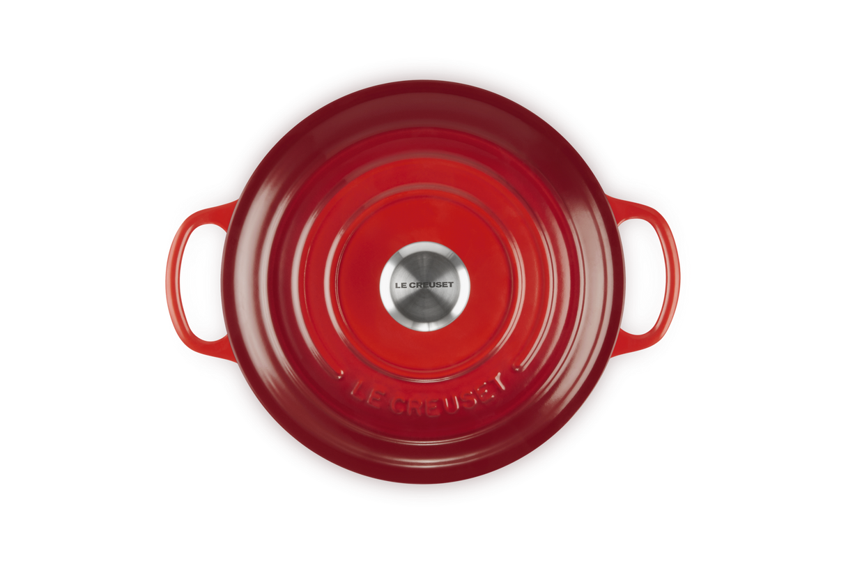 Le Creuset Signature 22cm Cast Iron Round Casserole - Cerise | 21177220602430