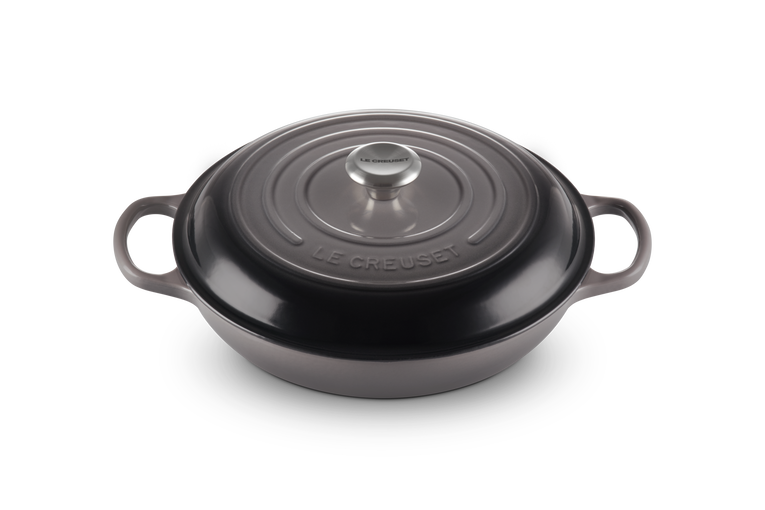 Le Creuset Signature 30cm Cast Iron Shallow Casserole - Flint | 21180304442430
