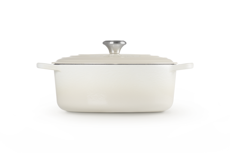 Le Creuset Signature 29cm Cast Iron Oval Casserole - Meringue | 21178297164430