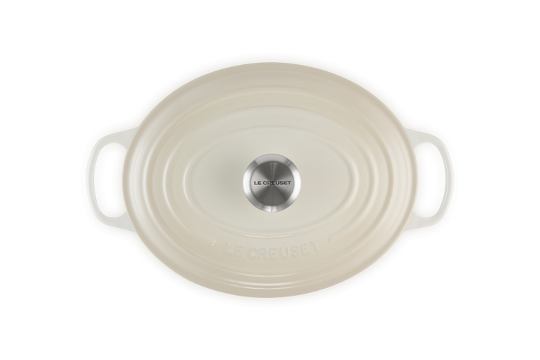 Le Creuset Signature 29cm Cast Iron Oval Casserole - Meringue | 21178297164430