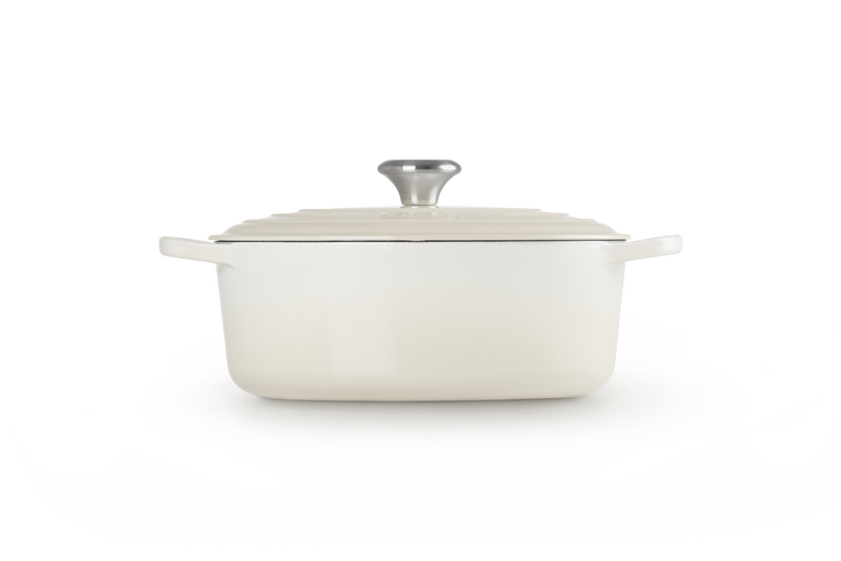 Le Creuset Signature 27cm Cast Iron Oval Casserole - Meringue | 21178277164430