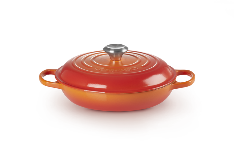 Le Creuset Signature 26cm Cast Iron Shallow Casserole - Volcanic | 21180260902430