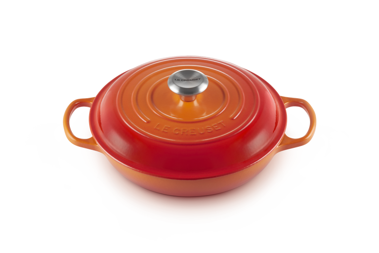 Le Creuset Signature 26cm Cast Iron Shallow Casserole - Volcanic | 21180260902430