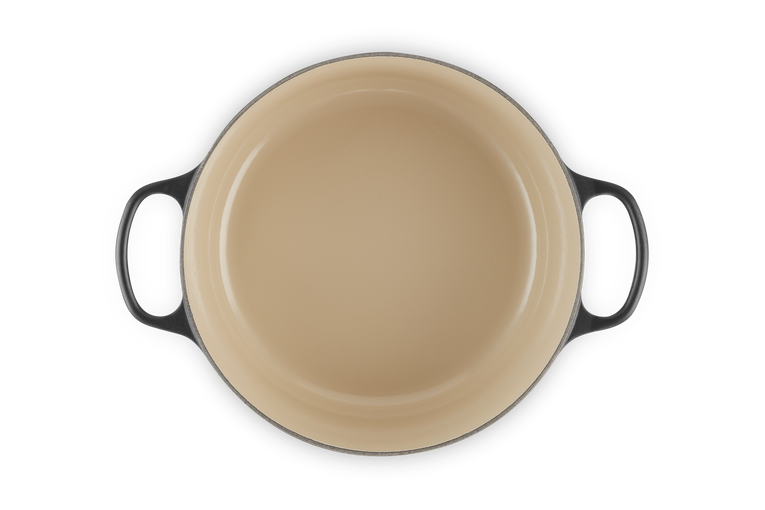 Le Creuset Signature 28cm Cast Iron Round Casserole - Satin Black | 21177280002430