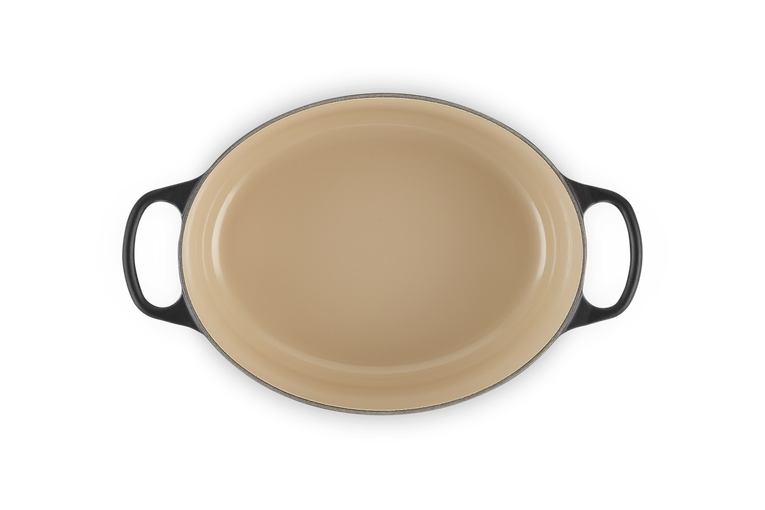 Le Creuset Signature 29cm Cast Iron Oval Casserole - Satin Black | 21178290002430