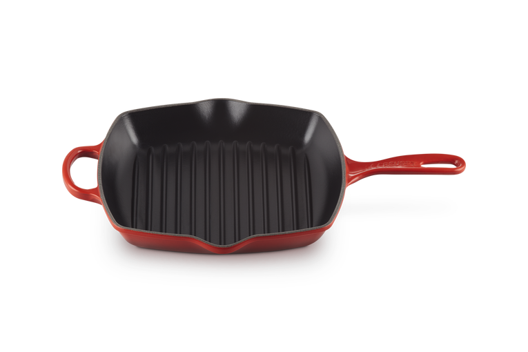 Le Creuset Signature 26cm Cast Iron Square Grillit - Cerise | 20183260600422
