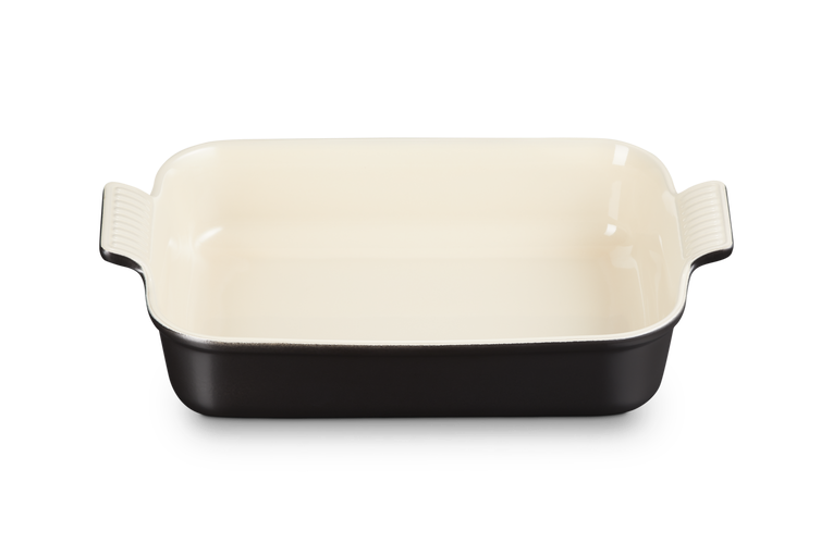 Le Creuset 32cm Stoneware Heritage Rectangular Dish - Satin Black | 71102320000001