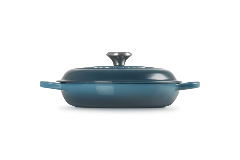 Le Creuset Signature 26cm Cast Iron Shallow Casserole - Deep Teal | 21180266422430