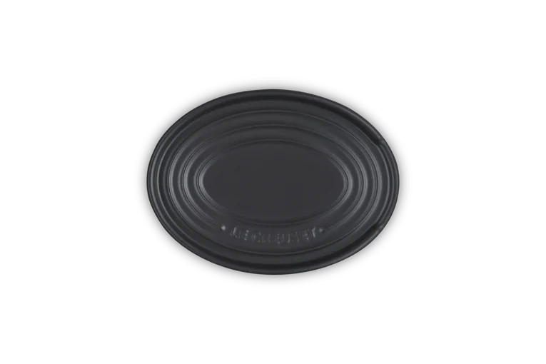 Le Creuset Stoneware Oval Spoon Rest - Satin Black | 71507150000099