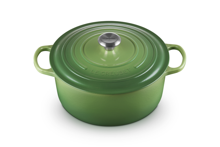 Le Creuset Signature 28cm Cast Iron Round Casserole - Bamboo Green | 21177284082430
