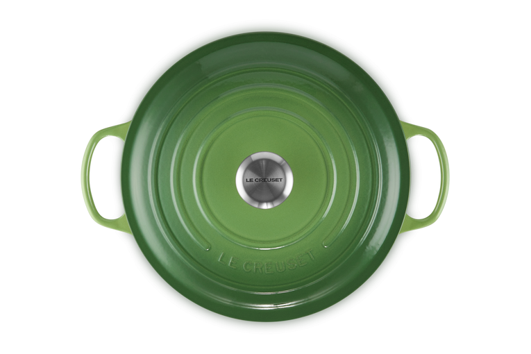 Le Creuset Signature 28cm Cast Iron Round Casserole - Bamboo Green | 21177284082430