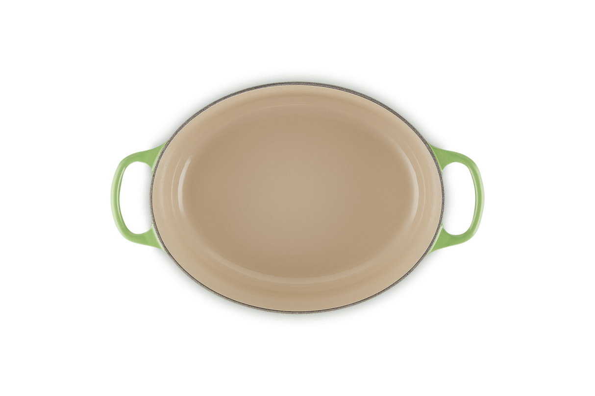 Le Creuset Signature 27cm Cast Iron Oval Casserole - Bamboo Green | 21178274082430