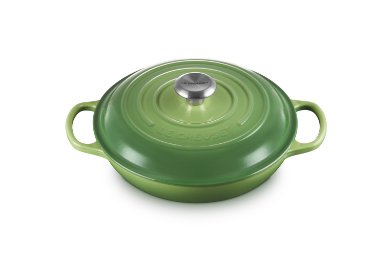Le Creuset Signature 26cm Cast Iron Shallow Casserole - Bamboo Green | 21180264082430