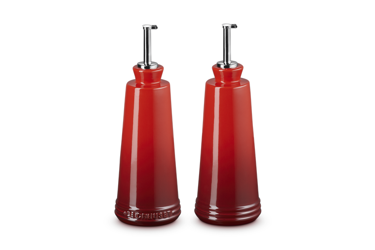 Le Creuset Signature Stoneware 300ml Oil & Vinegar Set - Cerise | 80842300600003