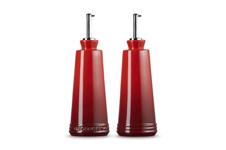 Le Creuset Signature Stoneware 300ml Oil & Vinegar Set - Cerise | 80842300600003