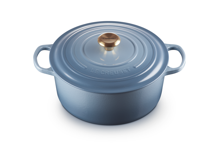 Le Creuset Signature 28cm Cast Iron Round Casserole - Chambray | 21177284344441