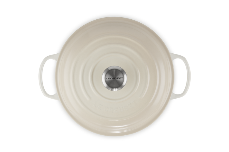 Le Creuset Signature 26cm Cast Iron Shallow Casserole - Meringue | 21180267164430