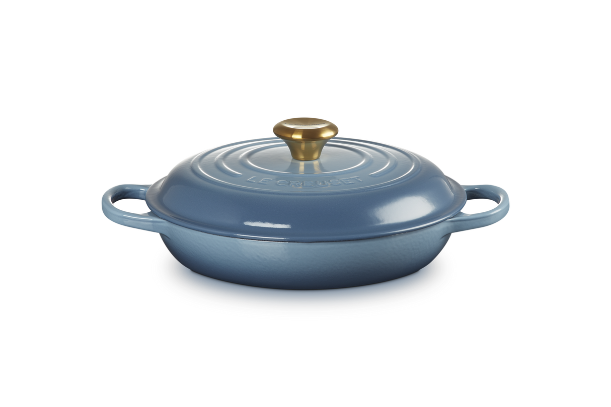 Le Creuset Signature 26cm Cast Iron Shallow Casserole - Chambray | 21180264344441