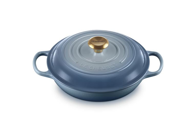 Le Creuset Signature 26cm Cast Iron Shallow Casserole - Chambray | 21180264344441
