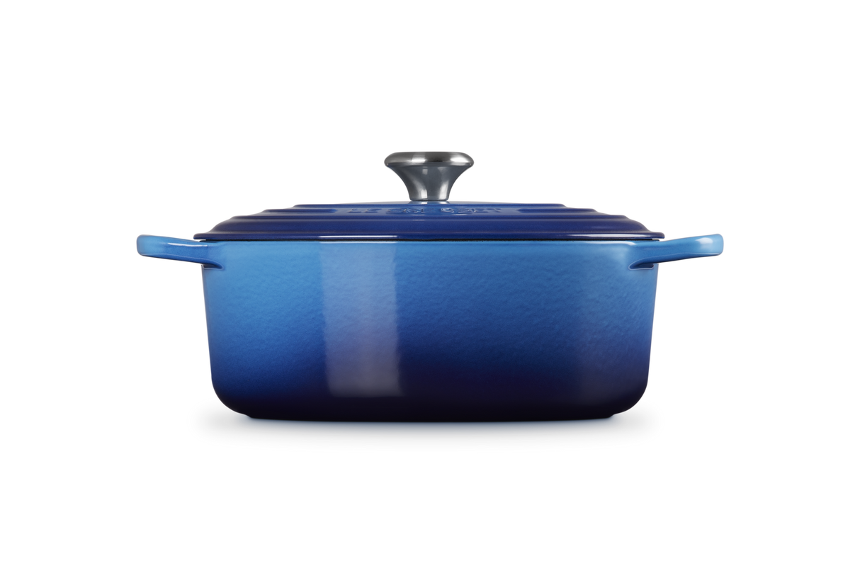 Le Creuset Signature 29cm Cast Iron Oval Casserole - Azure | 21178292202430