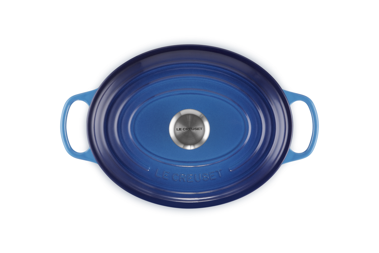 Le Creuset Signature 29cm Cast Iron Oval Casserole - Azure | 21178292202430