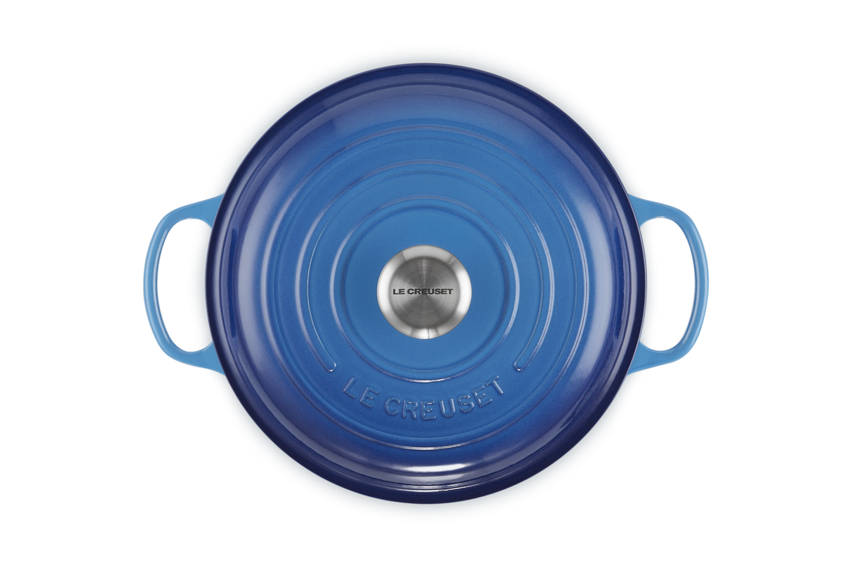 Le Creuset Signature 26cm Cast Iron Shallow Casserole - Azure | 21180262202430