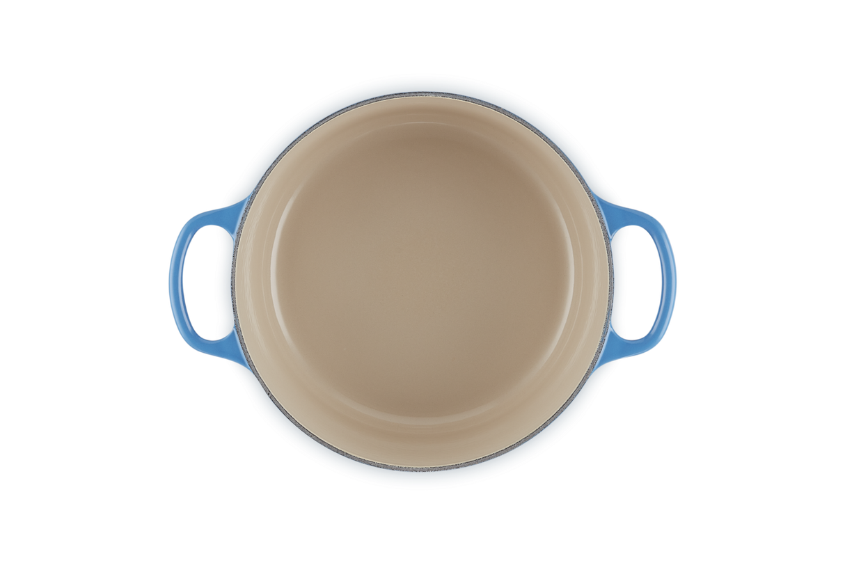 Le Creuset Signature 22cm Cast Iron Round Casserole - Azure | 21177222222430