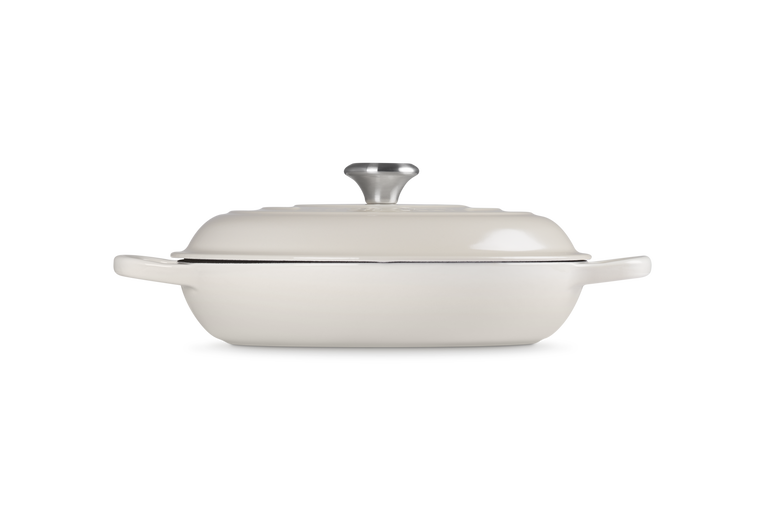 Le Creuset Signature 30cm Cast Iron Shallow Casserole - Meringue | 21180307164430