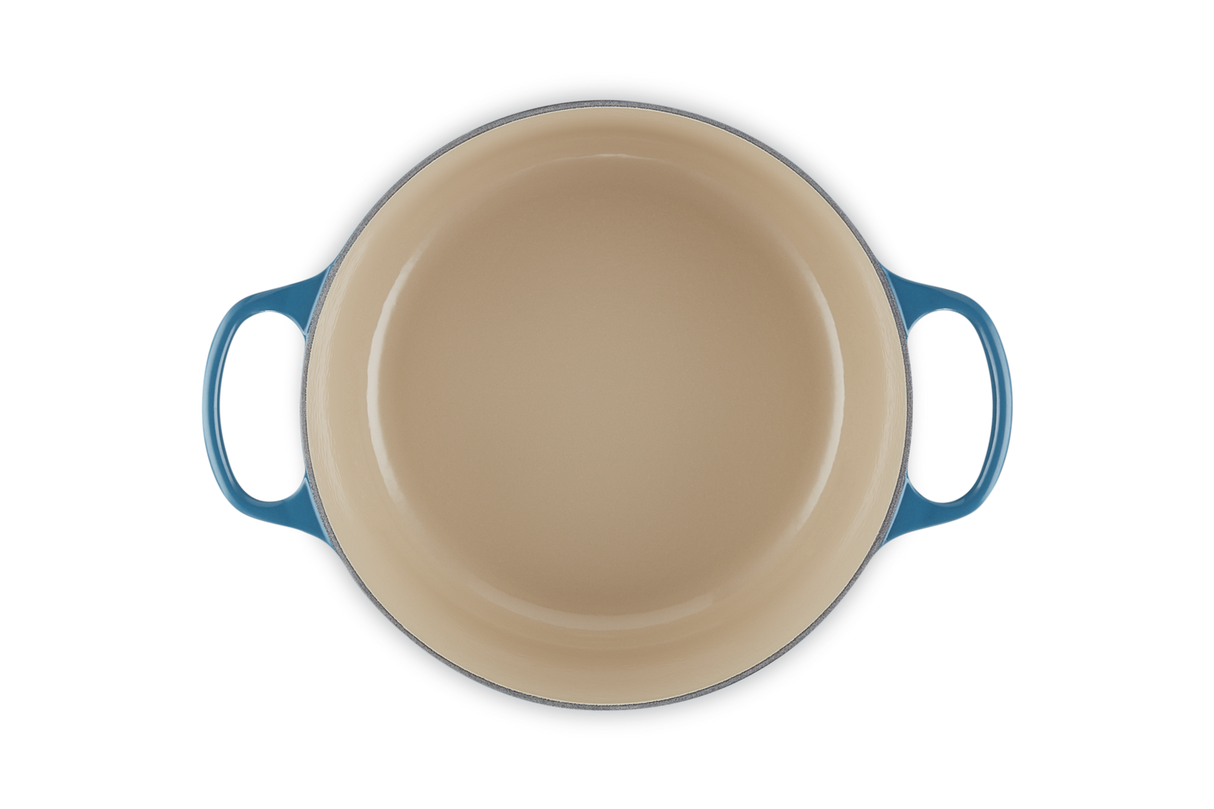 Le Creuset Signature 26cm Cast Iron Round Casserole - Deep Teal | 21177266422430