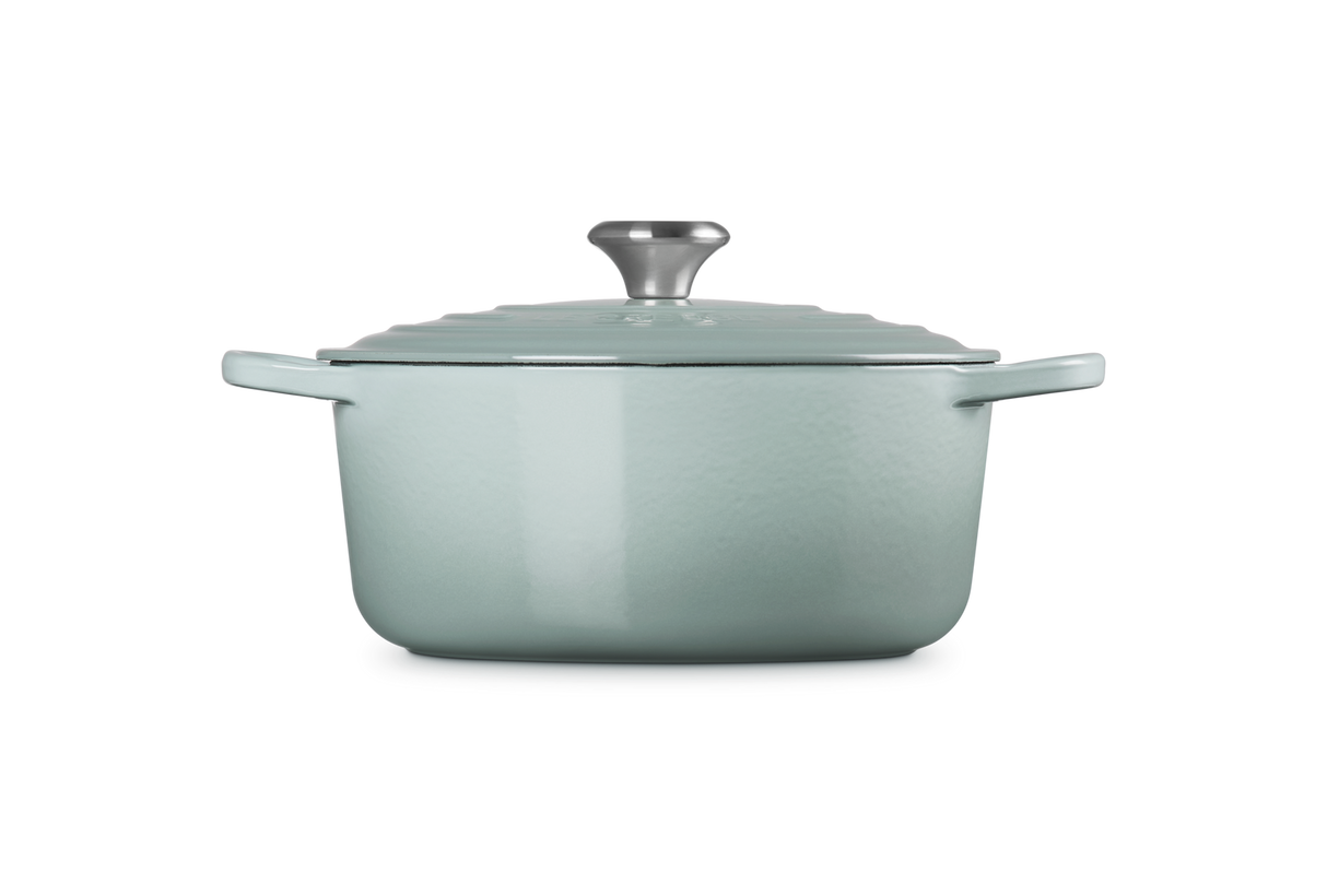 Le Creuset Signature 26cm Cast Iron Round Casserole - Sea Salt | 21177267174430