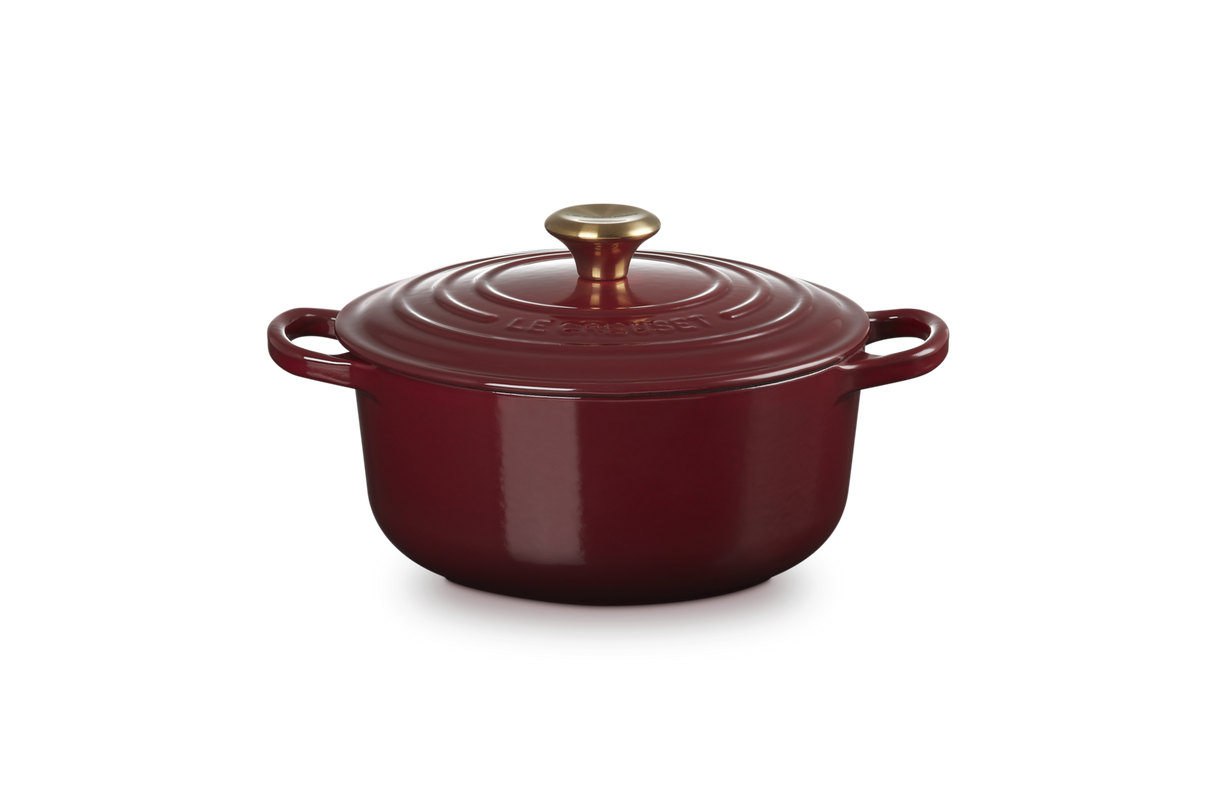 Le Creuset Signature 20cm Cast Iron Round Casserole - Garnet | 21177209494441