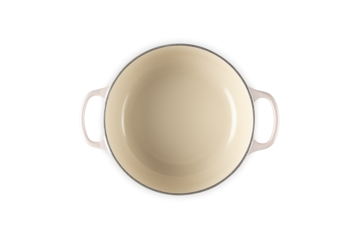 Le Creuset Signature 28cm Cast Iron Round Casserole - Shell Pink | 21177287774430