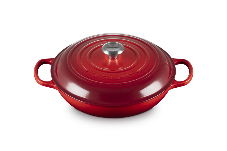 Le Creuset Signature 30cm Cast Iron Shallow Casserole - Cerise | 21180300602430