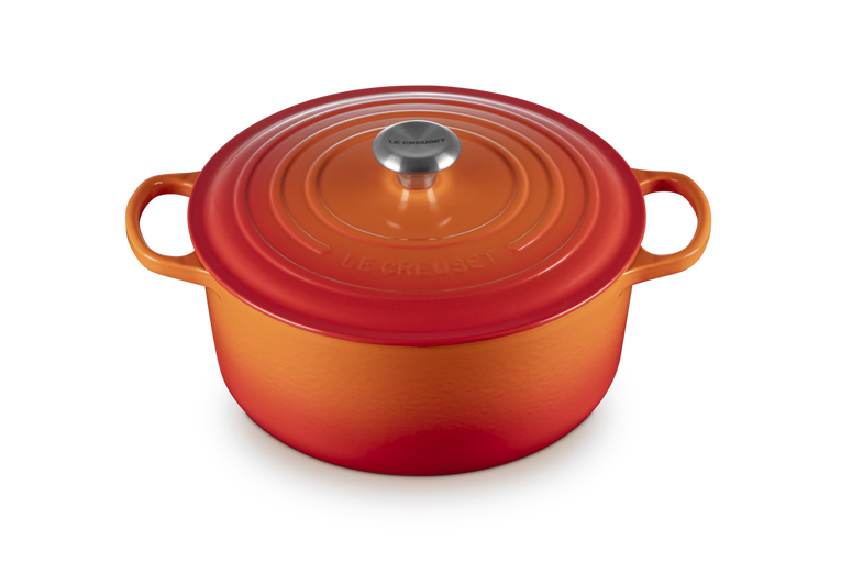 Le Creuset Signature 28cm Cast Iron Round Casserole - Volcanic | 21177280902430