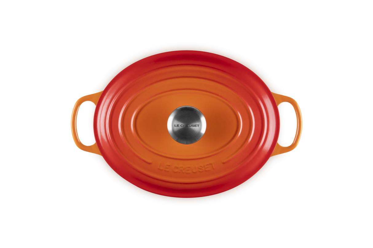 Le Creuset Signature 27cm Cast Iron Oval Casserole - Volcanic | 21178270902430