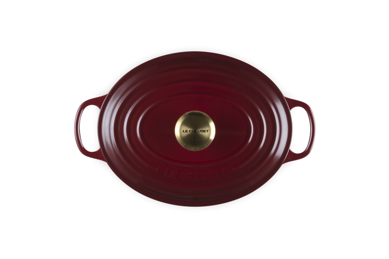 Le Creuset Signature 27cm Cast Iron Oval Casserole - Garnet | 21178279494441