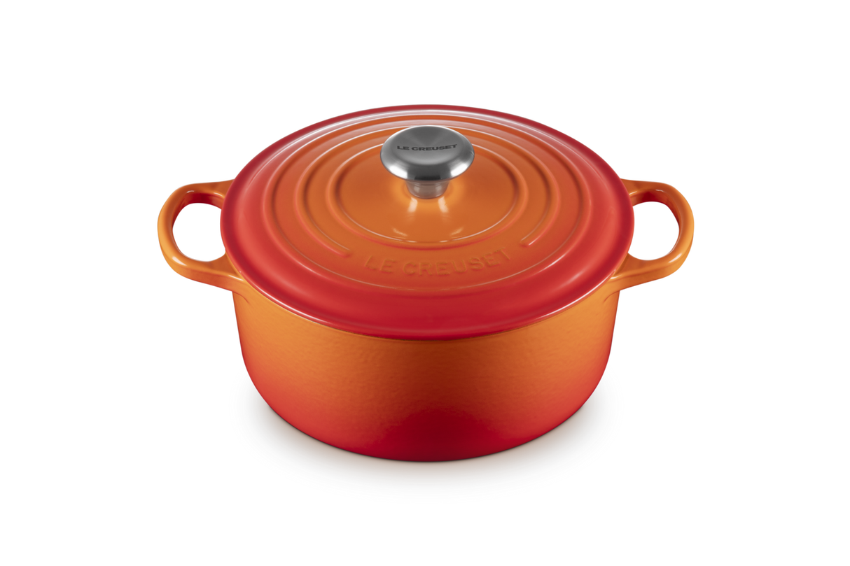 Le Creuset Signature 24cm Cast Iron Round Casserole - Volcanic | 21177240902430
