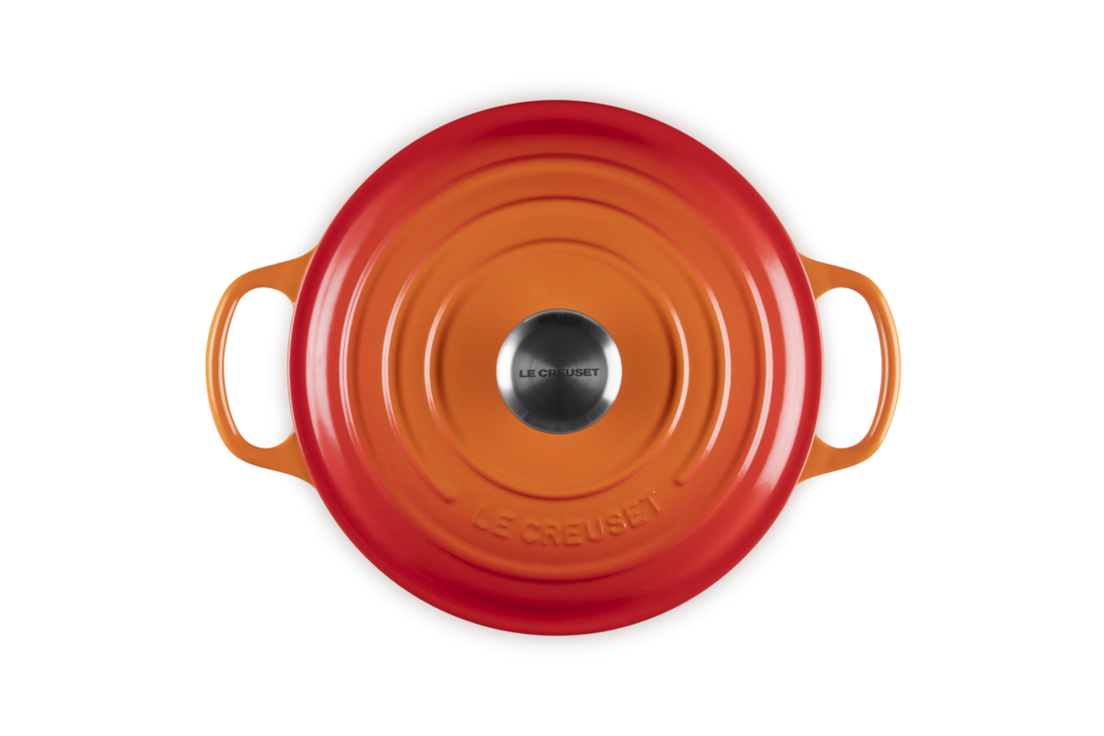 Le Creuset Signature 24cm Cast Iron Round Casserole - Volcanic | 21177240902430