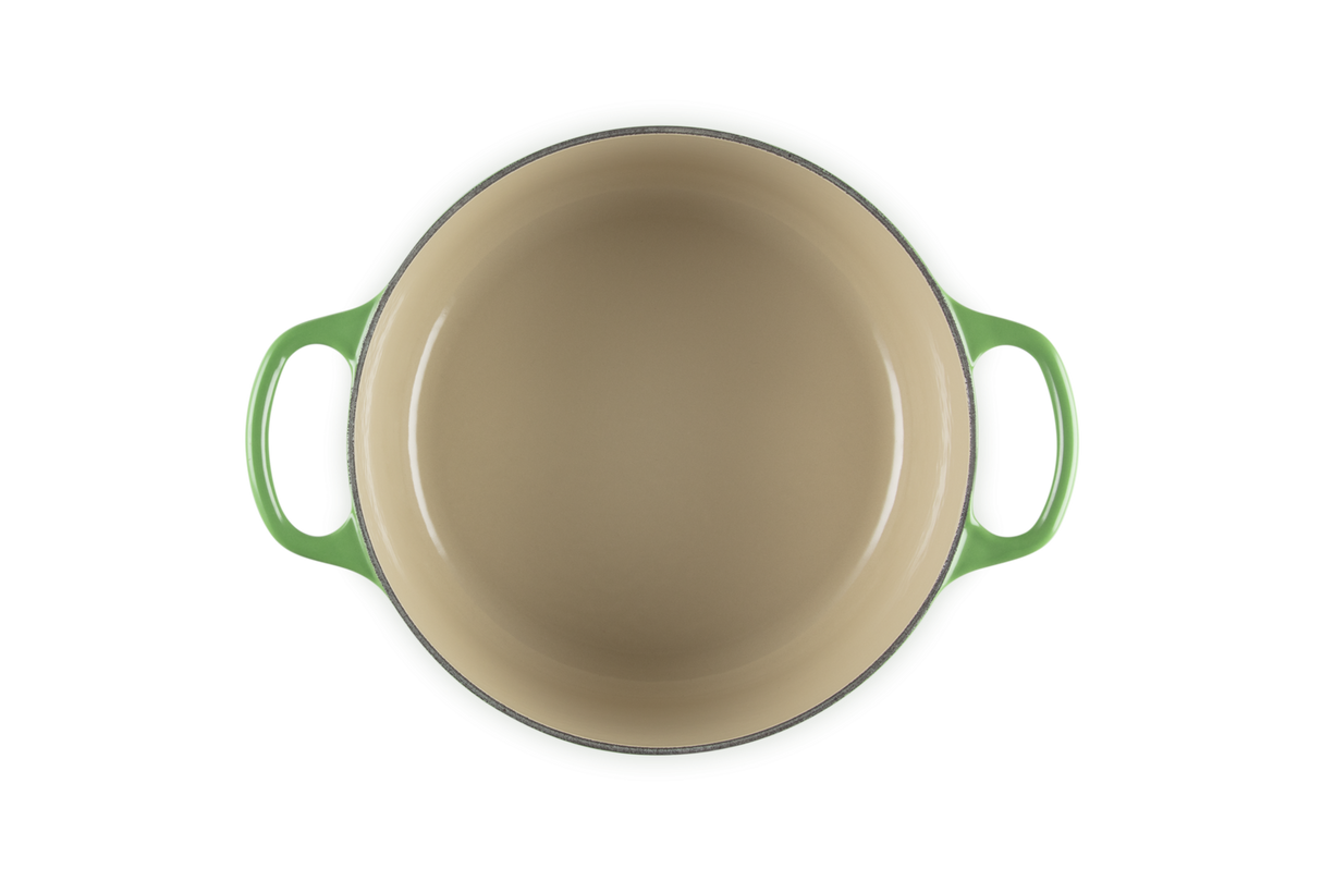Le Creuset Signature 24cm Cast Iron Round Casserole - Bamboo Green | 21177244082430