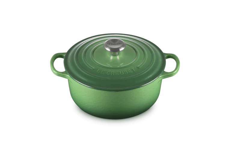 Le Creuset Signature 20cm Cast Iron Round Casserole - Bamboo Green | 21177204344441
