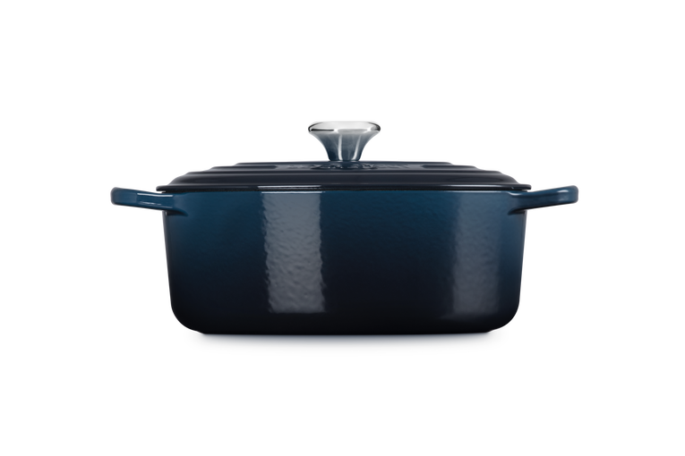 Le Creuset Signature 29cm Cast Iron Oval Casserole - Nuit | 21178291294475