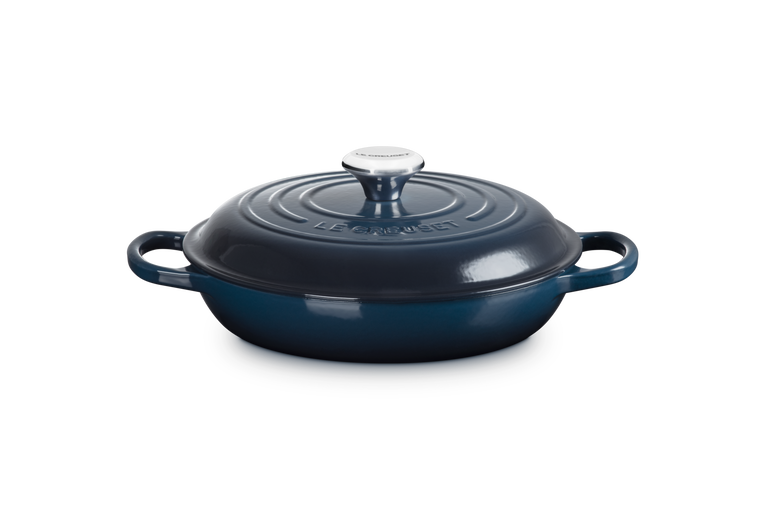 Le Creuset Signature 26cm Cast Iron Shallow Casserole - Nuit | 21180261294475