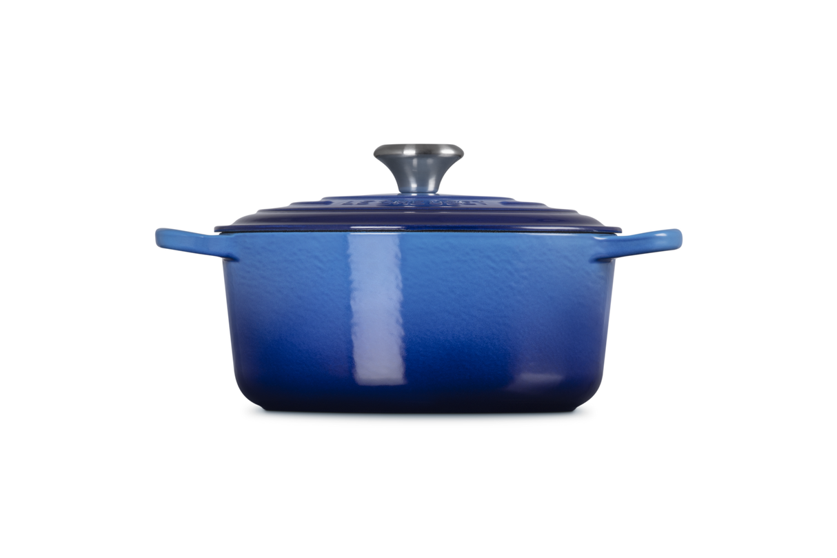 Le Creuset Signature 24cm Cast Iron Round Casserole - Azure | 21177242202430