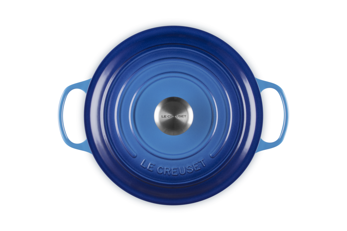 Le Creuset Signature 26cm Cast Iron Round Casserole - Azure | 21177262202430